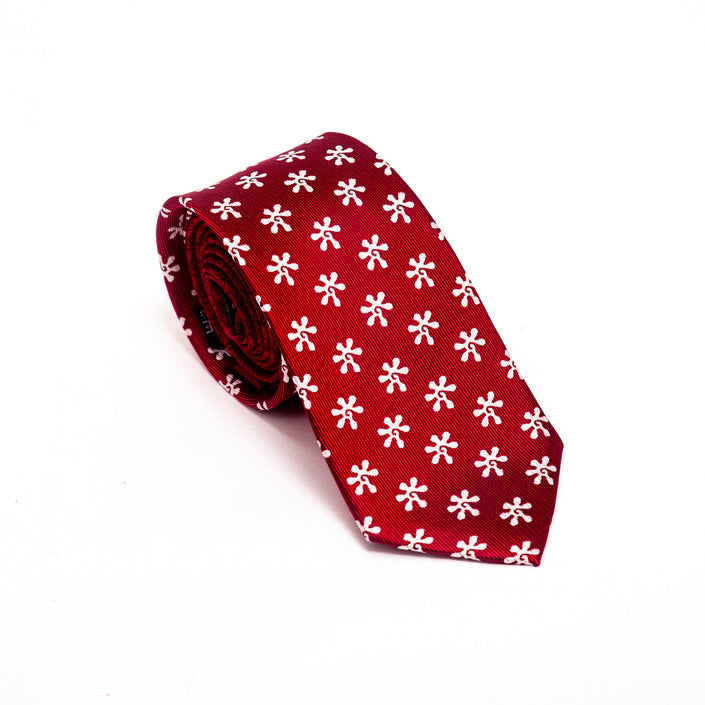 CORBATA FLOR NAZCA VINO