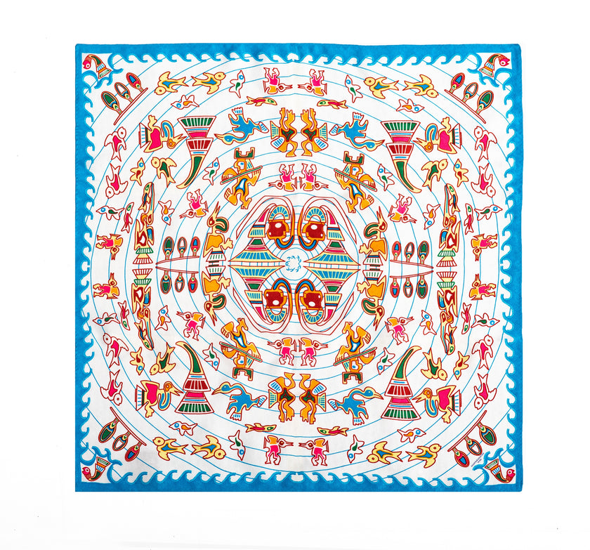 PAÑUELO CHIMU BLANCO