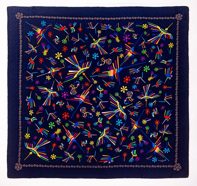 PAÑOLETA NAZCA AZUL
