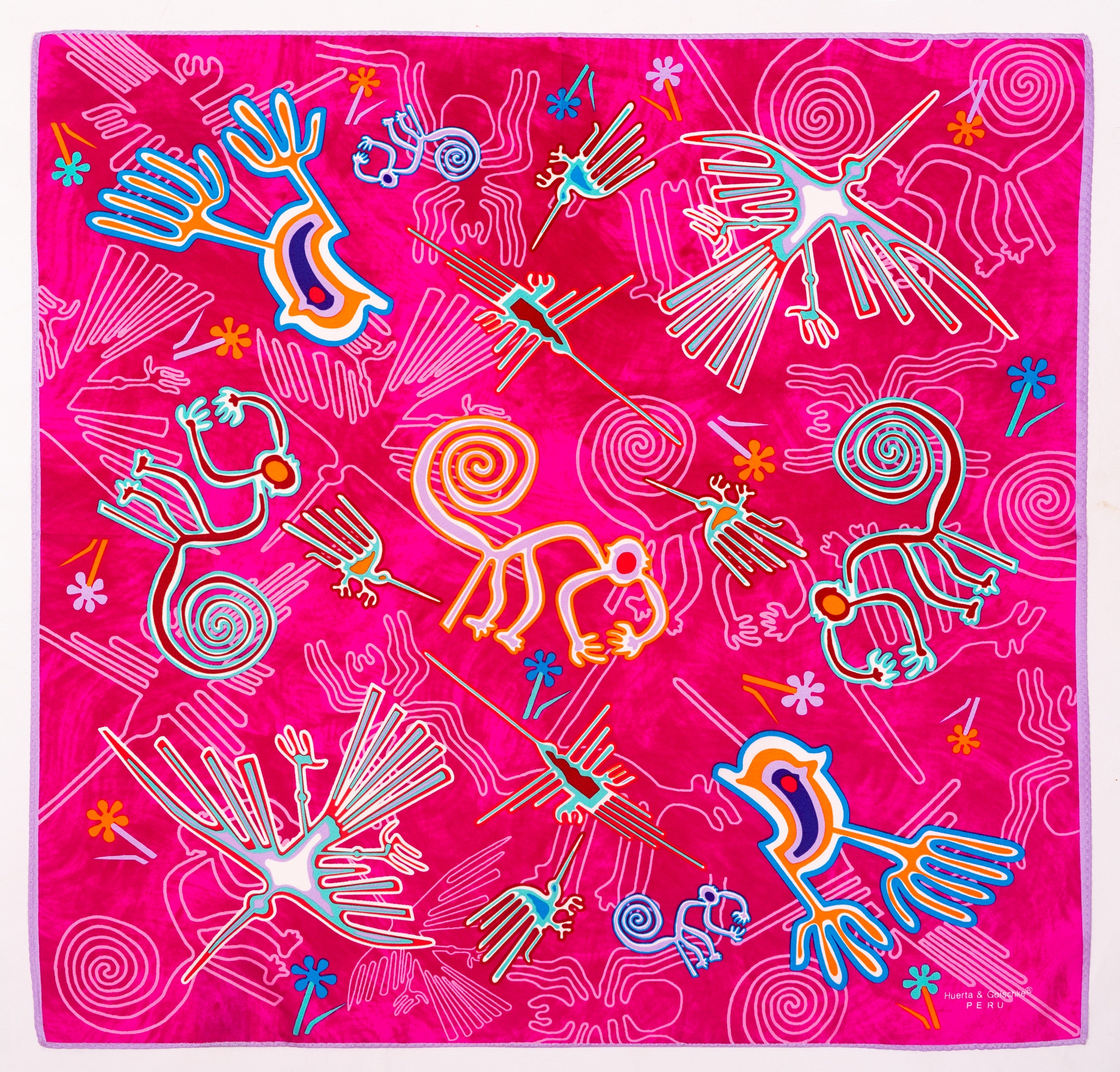 PAÑUELO NAZCA ROSADO