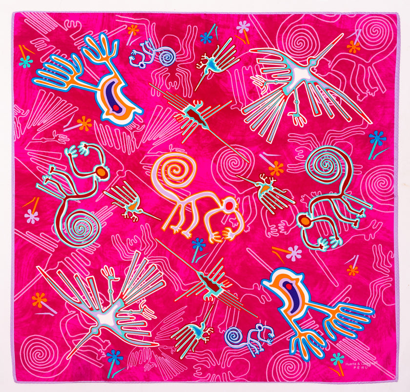 PAÑUELO NAZCA ROSADO