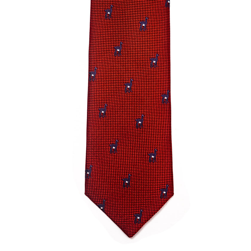 CORBATA WOVEN LLAMA ROJO