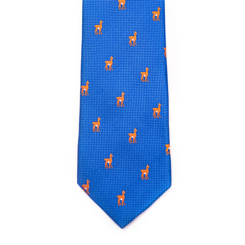 CORBATA WOVEN LLAMA AZULINO