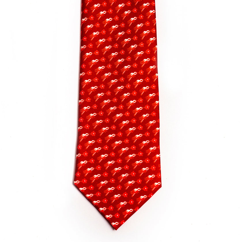 CORBATA COLIBRI NAZCA ROJO