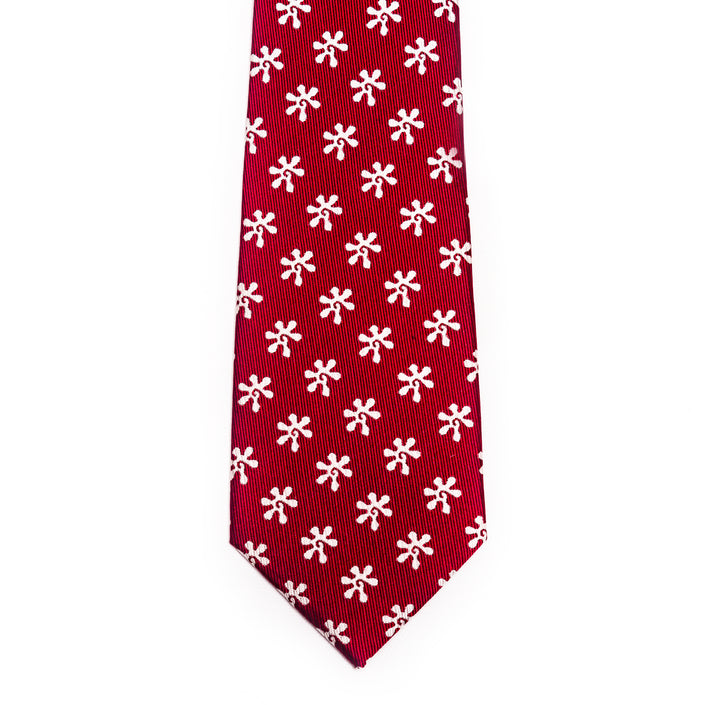 CORBATA FLOR NAZCA VINO