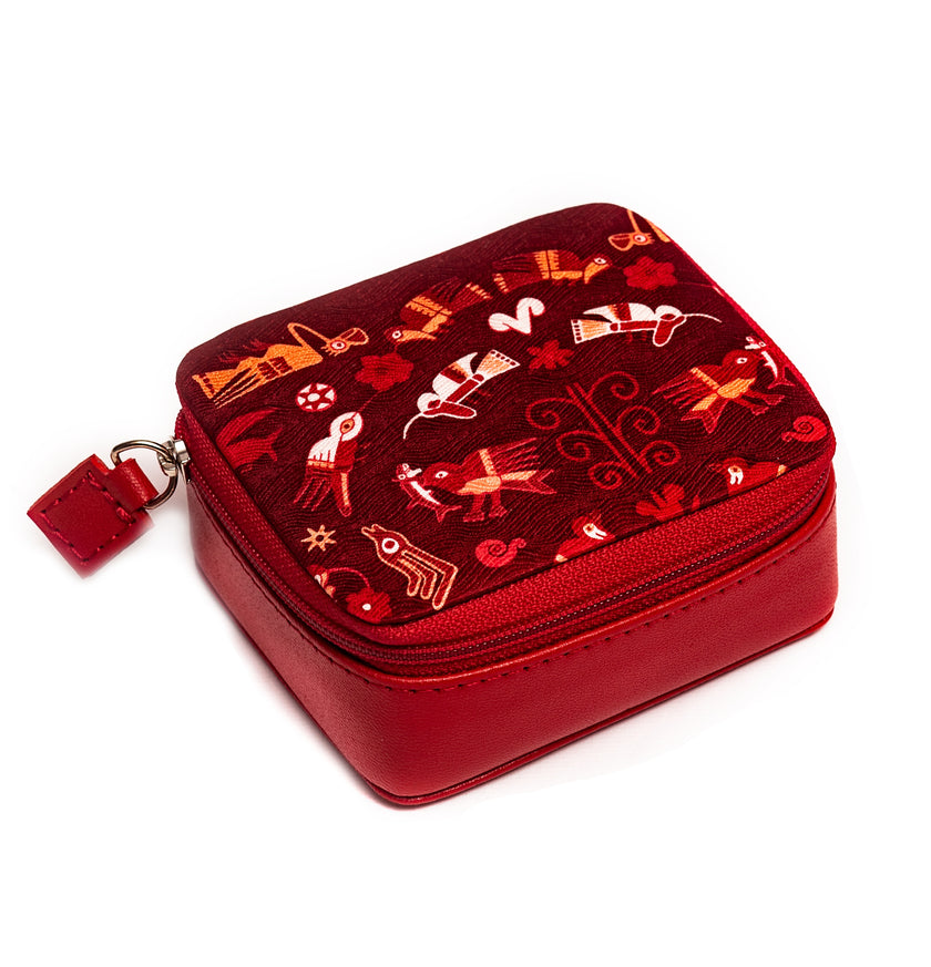 CARTERA JOYERO CNAZCA ROJO