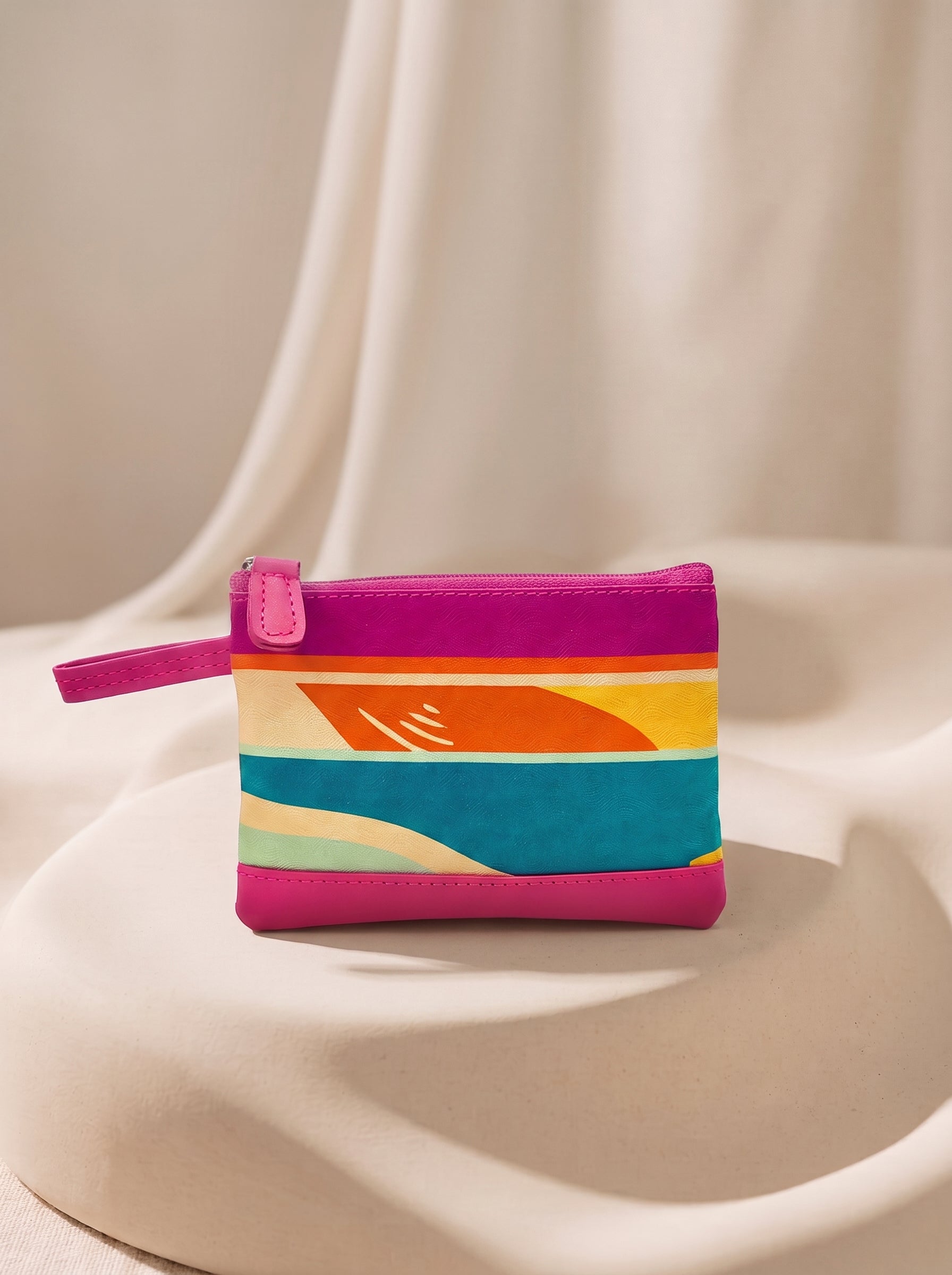 CARTERA MONEDERO MONTAÑA FUCSIA
