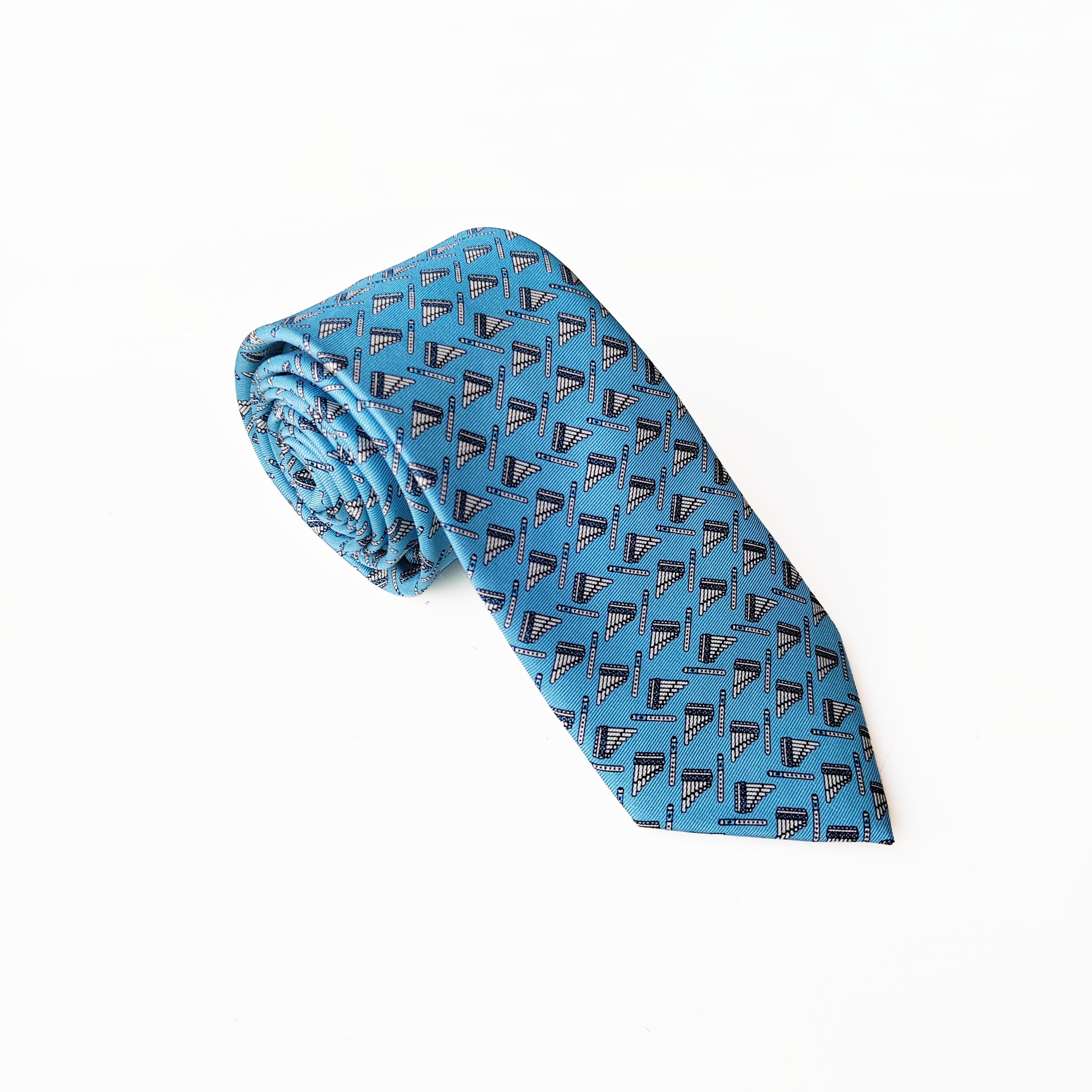 CORBATA ZAMPOÑA CELESTE