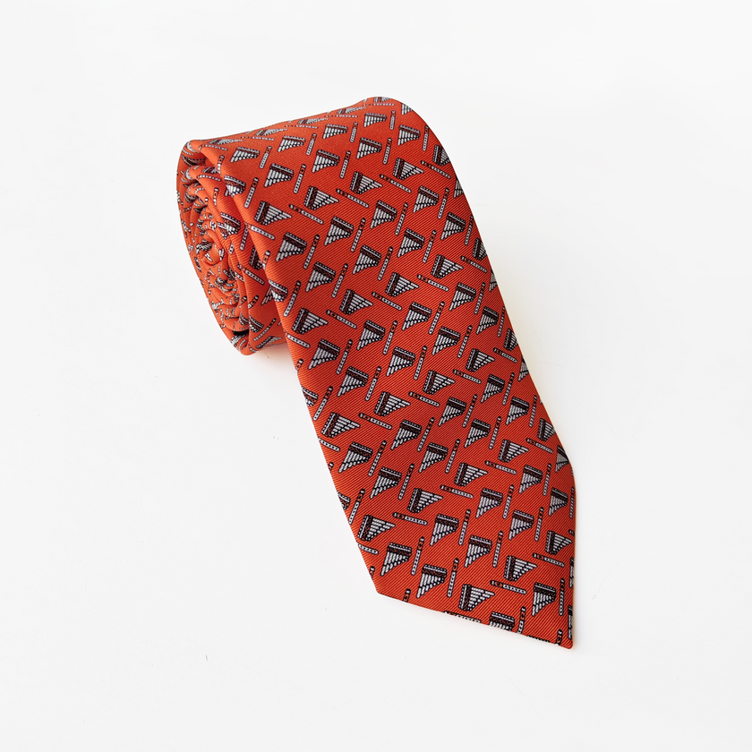 CORBATA ZAMPOÑA NARANJA