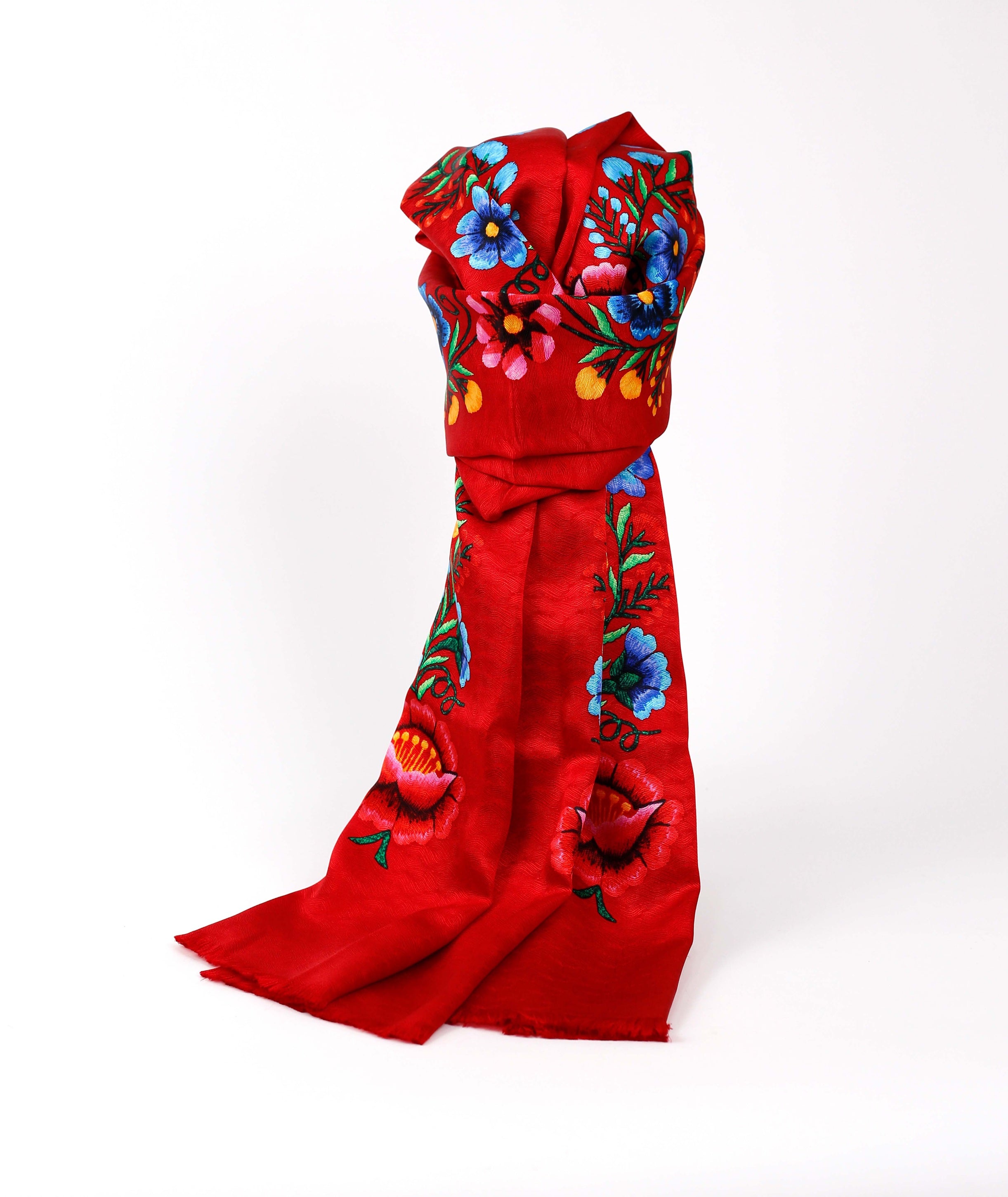 CHAL FLOR ANDINA ROJO