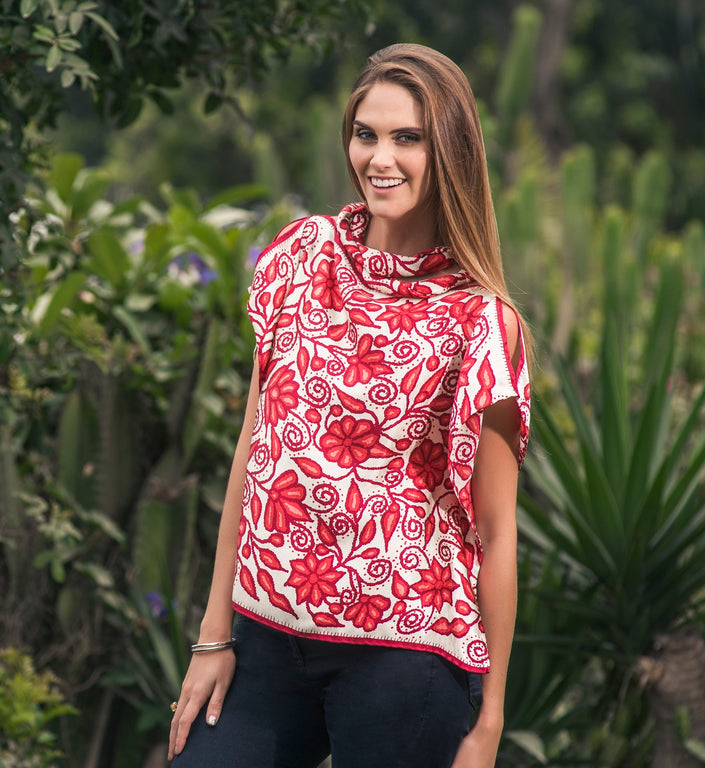 BLUSA AYACUCHO ROJO