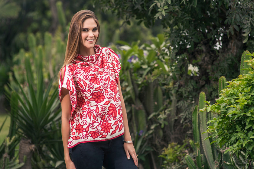 BLUSA AYACUCHO ROJO