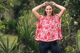 BLUSA AYACUCHO ROJO