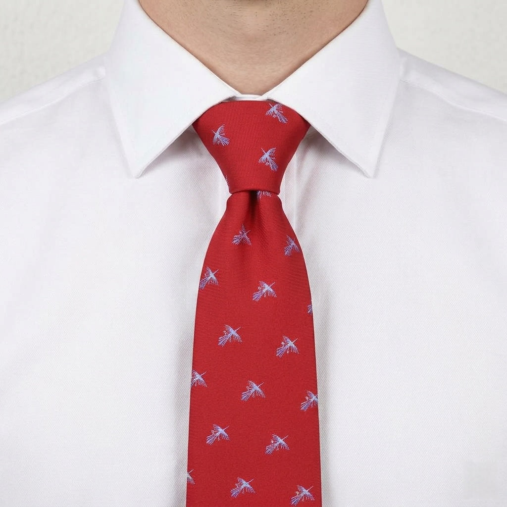 CORBATA PAJARO NAZCA ROJO