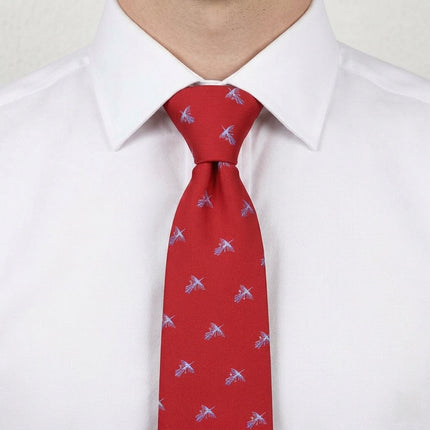 CORBATA PAJARO NAZCA ROJO