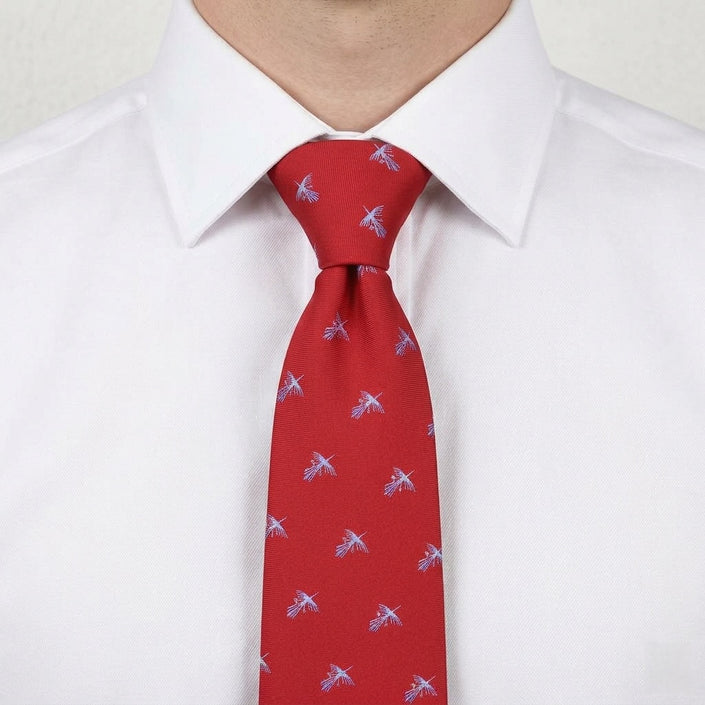 CORBATA PAJARO NAZCA ROJO