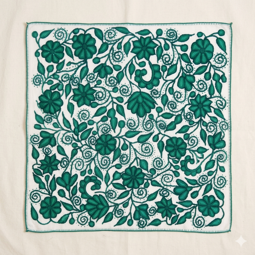 PAÑUELO AYACUCHO VERDE