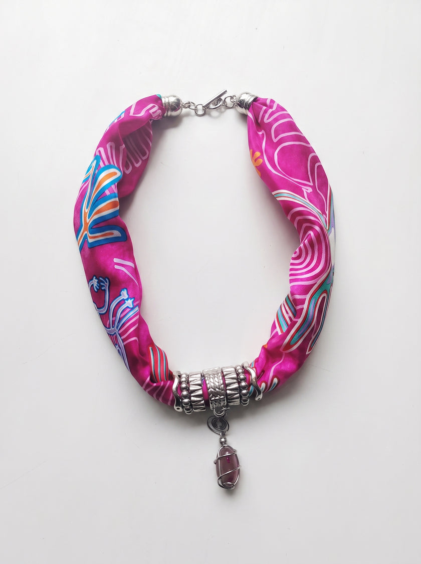 COLLAR NAZCA ROSADO