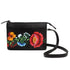 CARTERA CROSS BODY2 FLOR ANDINA NEGRO