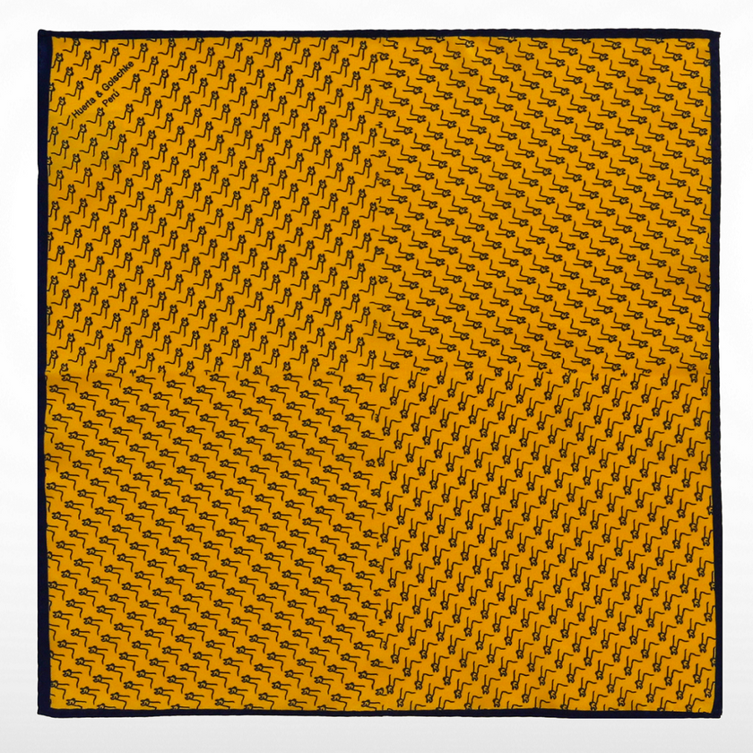 PAÑUELO HOMBRE LLAMA AMARILLO